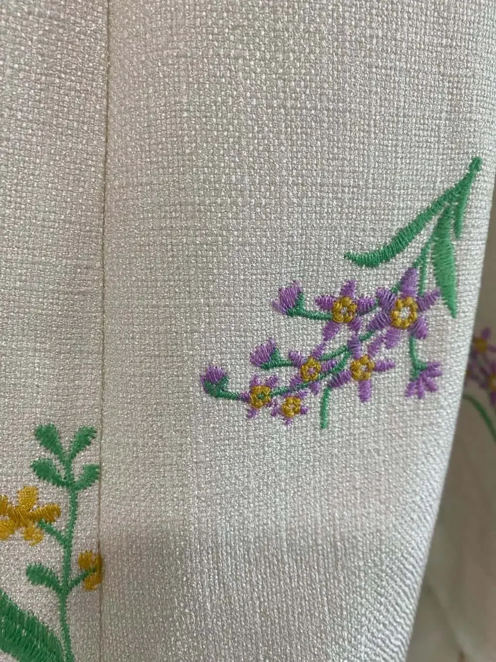 Anne Fernandes Premium Collection Floral Embroidered Midi Skirt Size L - Picture 3 of 9